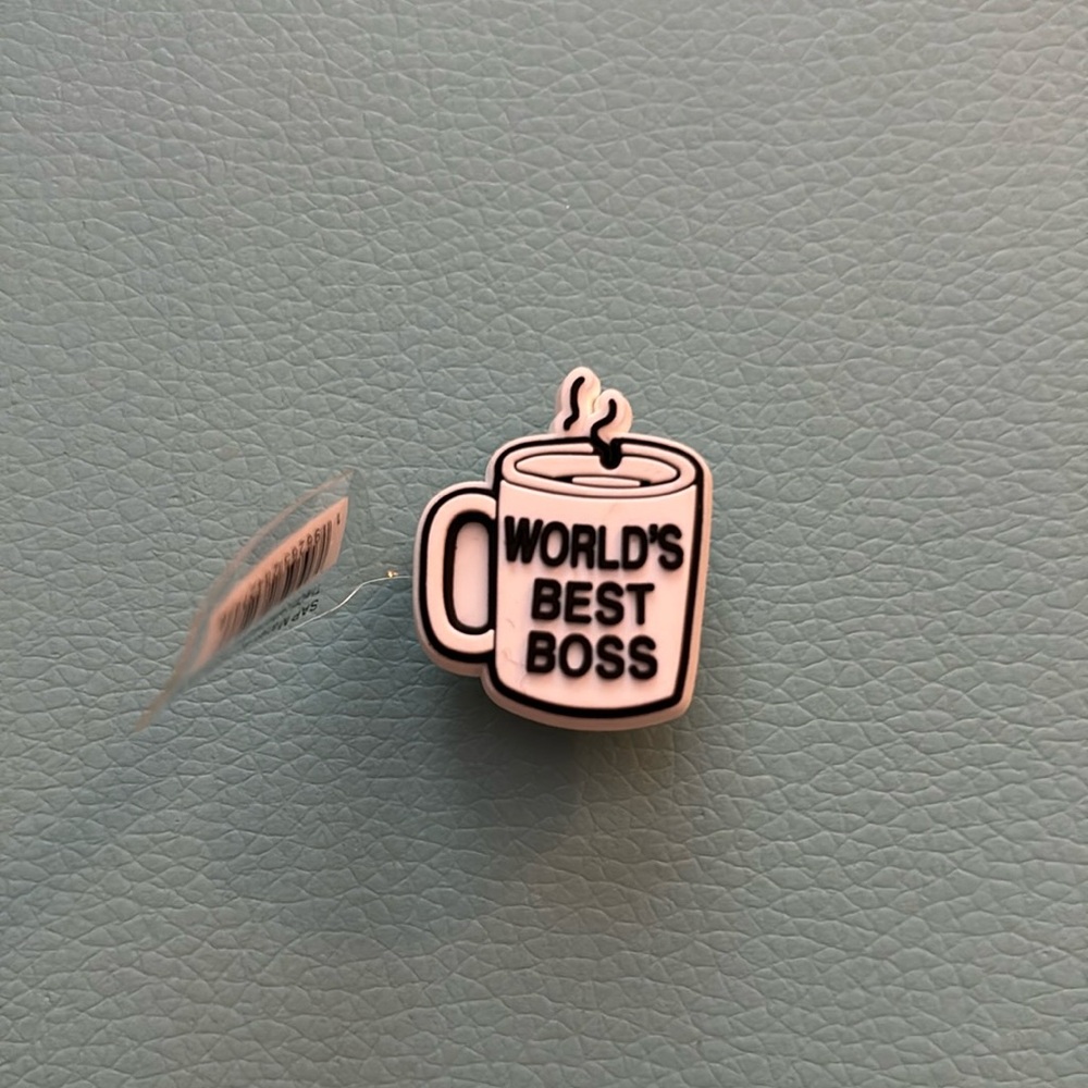 World’s best boss Croc charm